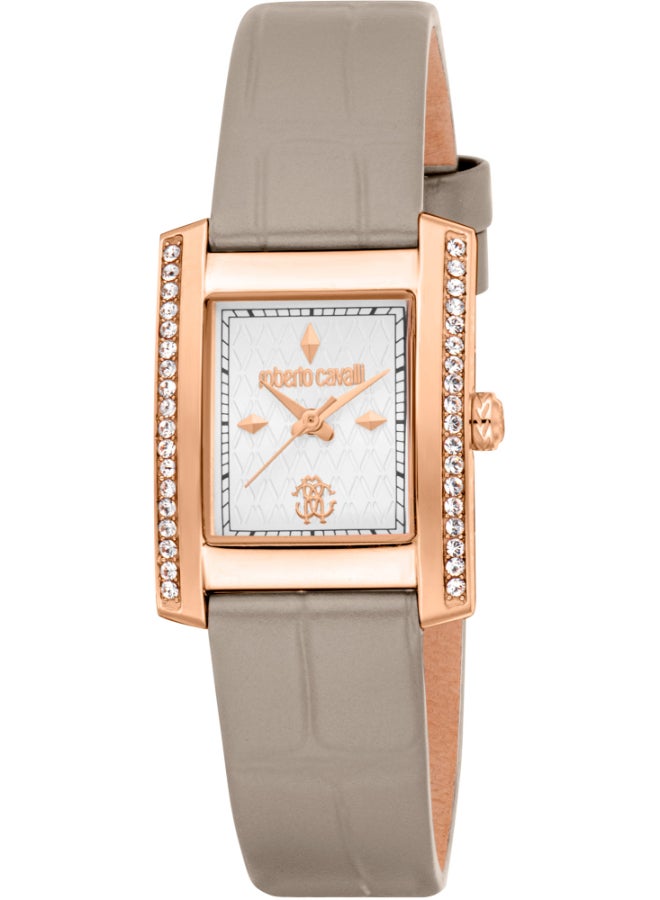 roberto cavalli روبرتو كافالي RC5L120L0035 - ساعة كوارتز جلدية نسائية 3 عقارب - Image 1